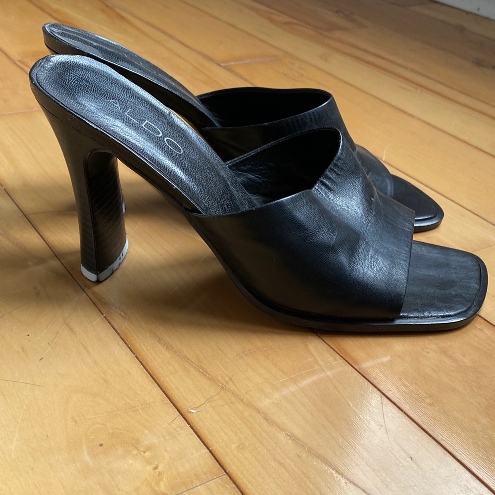 Aldo Elegant Black Mules for Women